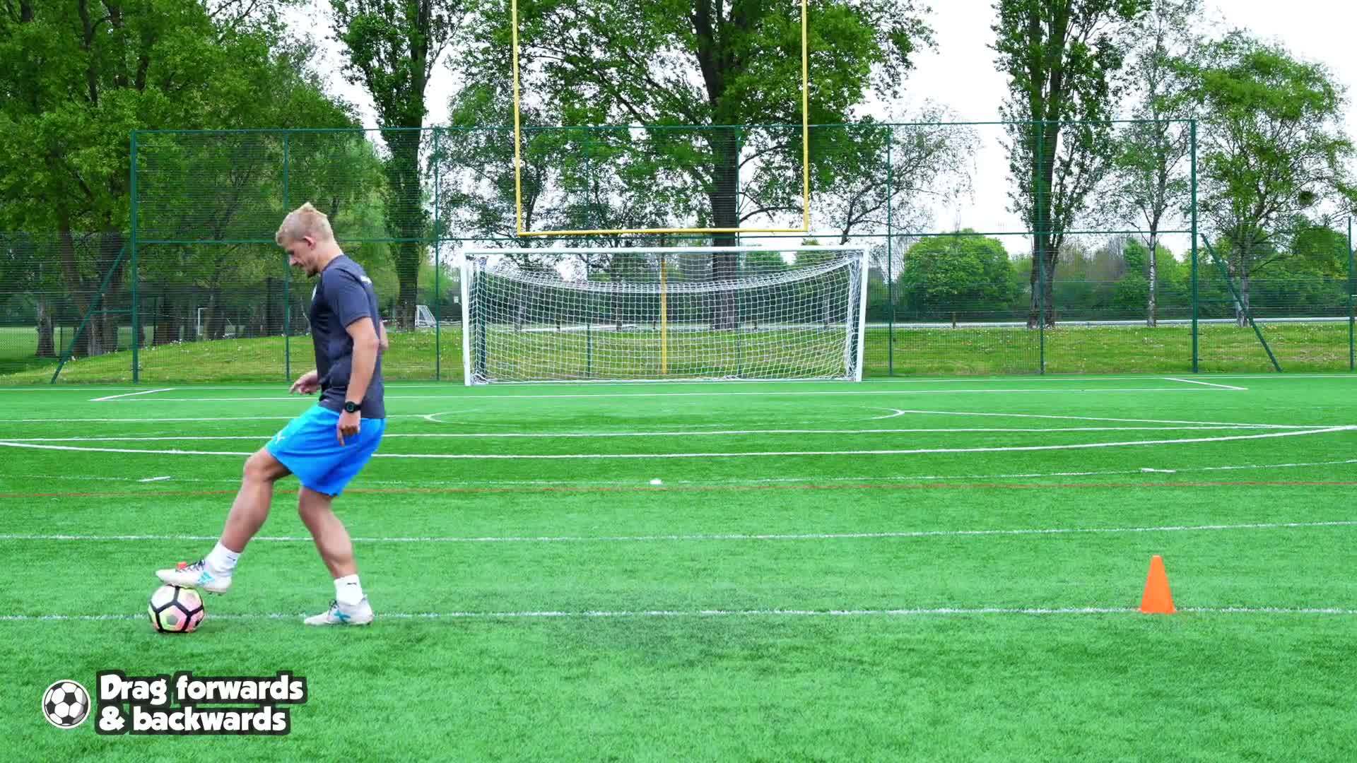 Kicking - (Soccer) Drag forwards & backwards
